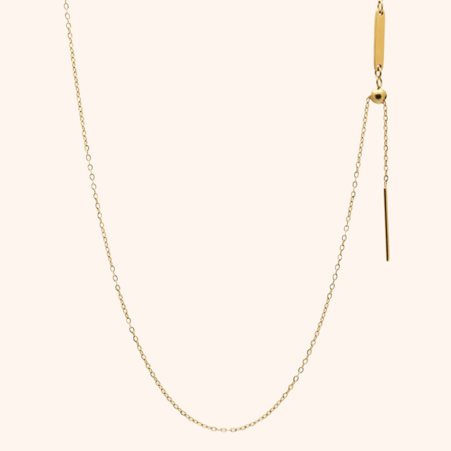 Exclusive Pressie Threader chain 18k gold plated stainless steel.